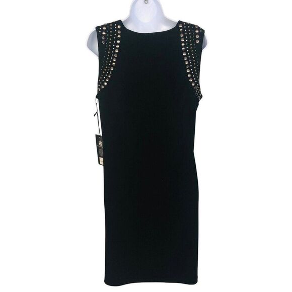 Vintage Y2K Rock and Republic Womens Dress Size L Black Studded Sleeveless Scoop - Picture 2 of 8